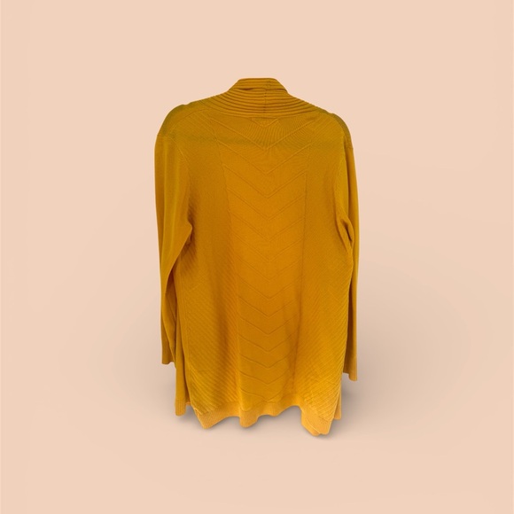 Mustard Yellow Open Cardigan - Picture 2 of 3